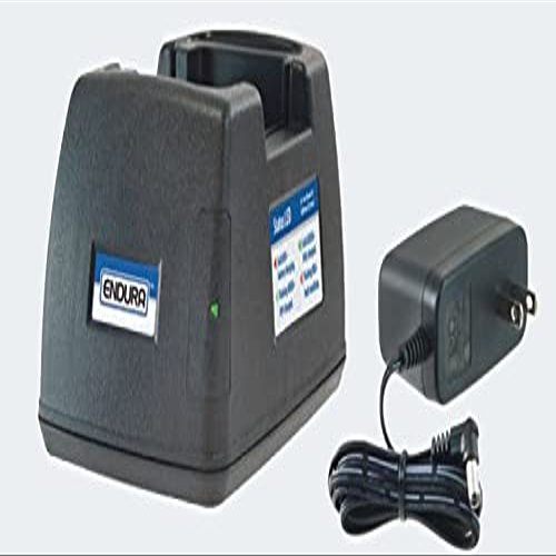 Endura Dual-Chemistry Li-Ion/Li-Po AC Desk Charger for ICOM IC-F50 Also Charges: IC-F50V / IC-F51 / IC-F60 / IC-F60V / IC-F61 / IC-M88
