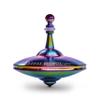 Plexity Labs UFO Tops - Roswell - Metal Spinning Top - Inspired by The Documented 1947 UFO Sighting in Roswell, New Mexico (Color: Psychedelic Steel) view 1
