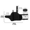 BOROLA Adjustable Tactical Leg Holster Compatible for Nerf Elite Series Blaster(Black) view 4