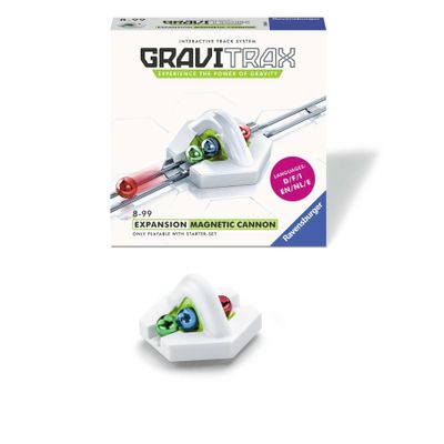 Raventrack Gravitrax Magnetic Cannon Accessory - Revolutionary Marble Run & STEM Toy | Perfect for Kids Age 8 & Up | Compatible Accessory for 2019 Toy of The Year Finalist Gravitrax Set