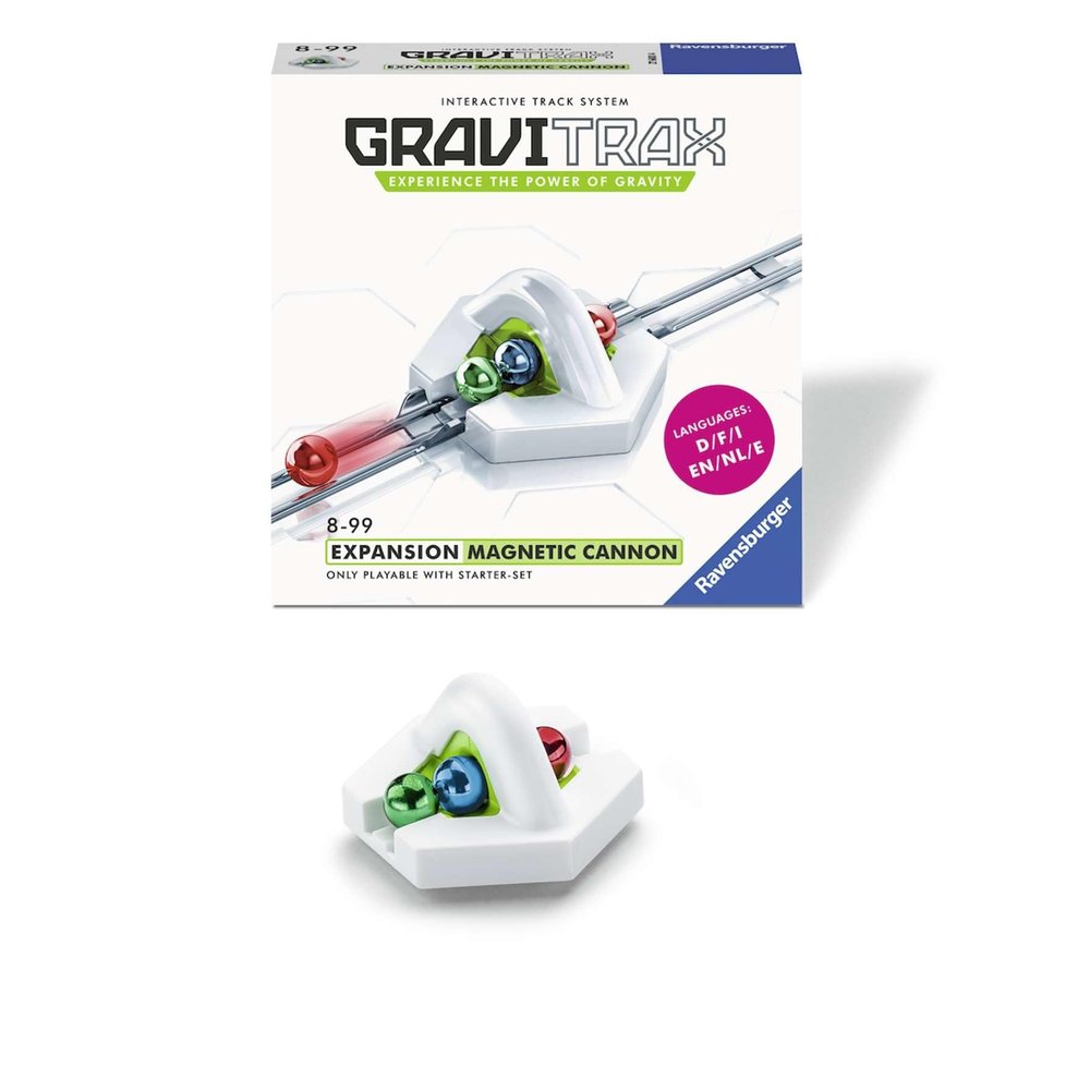 Raventrack Gravitrax Magnetic Cannon Accessory - Revolutionary Marble Run & STEM Toy | Perfect for Kids Age 8 & Up | Compatible Accessory for 2019 Toy of The Year Finalist Gravitrax Set