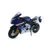 Welly Die Cast Motorcycle Blue Suzuki GSX-R750, 1:18 Scale view 1