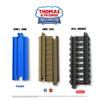 TrainLab Adapters Compatible with Trackmaster (2009 Brown) to Wooden Railway Train Tracks (2pc) (Yellow) view 4