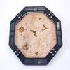 C4Labs 10" Octagon Engraved Wood Dice Tray - Cartographer Map Design view 1