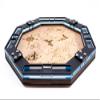 C4Labs 10" Octagon Engraved Wood Dice Tray - Cartographer Map Design view 2
