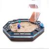 C4Labs 10" Octagon Engraved Wood Dice Tray - Cartographer Map Design view 3