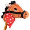 Ponyland: Music Stick Animal - Brown Horse - Music Button, Sturdy Two-Piece Stick W/Colorful Soft Plush Animal Head, Pretend Play Toy, Kids Ages 3+ view 4
