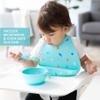 Bumkins Silicone Baby Feeding Set with Suction, Includes Spoon and Lid, Essential for Baby Led Weaning, Blue view 4