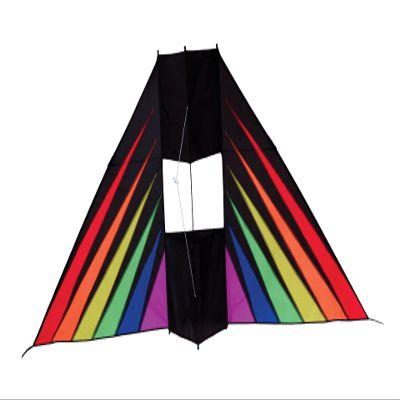 In the Breeze 3037 Rainbow Burst Conyne Delta Kite 6-Foot Colorful Easy-Flying Kite for Kids & Adults