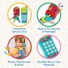 Battat  Sensory Toys  Pretend Phone & Keychain  Toddler Light  Up Toy Car Keys  10+ Months+ - Light & Sound view 3