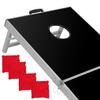 BBBuy Foldable Cornhole Toss Bean Bag Game Set MDF Board with Aluminum Frame 8 Corn Hole Bean Bags & Carrying Bag Outdoor Lawn Yard Game (4FT x 2FT) view 3