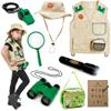 Born Toys Premium Outdoor Explorer Kit for Kids for Dress Up & Pretend Play Costumes for Boys & Girls 3-7 w/ Washable Kids Safari Vest Safari Hat and Binoculars- Outdoor Explorer Set & Scavenger Hunt view 1
