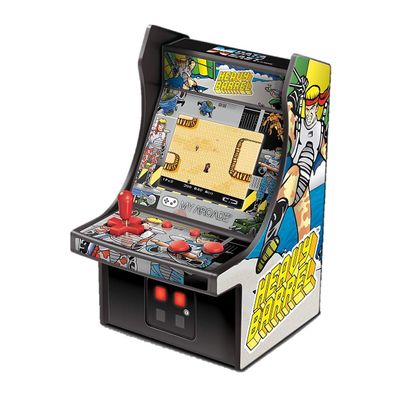 My Arcade Micro Player Mini Arcade Machine: Heavy Barrel Video Game, Fully Playable, 6.75 Inch Collectible, Color Display, Speaker, Volume Buttons, Headphone Jack - Electronic Games,DGUNL-3205