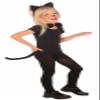 Rubies Child's Forum Plush Kitty Cat Costume Kit, Black view 1