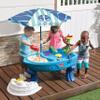 Step2 Fiesta Cruise Sand & Water Table with Umbrella, Kids Activity Sensory Playset, Summer Outdoor Toys, 10 Piece Water Toy Accessories, for Toddlers 2+ Years Old view 2