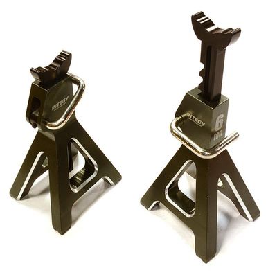Integy Realistic Model 6 Ton Jack Stands (2) for 1/10, 1/8 Scale & Rock Crawler