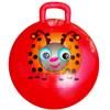 AppleRound Hippity Hoppity Hopball with Ball Pump, 18in/45cm Diameter for Age 3-7, Kangaroo Bouncer, Space Hopper Ball with Handle for Children, Printed Design (Ladybug) view 1