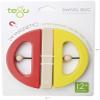 Tegu Swivel Bug Magnetic Building Block Set, Poppy & Yellow Big Top, one size view 2