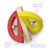 Tegu Swivel Bug Magnetic Building Block Set, Poppy & Yellow Big Top, one size view 3
