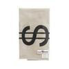 Super Z Outlet Large Canvas Natural Money Bag Pouch with Drawstring Closure and Dollar Sign Design for Toy Party Favors, Bank Robber Cowboy Pirate Theme, Carrying Case Sack view 3
