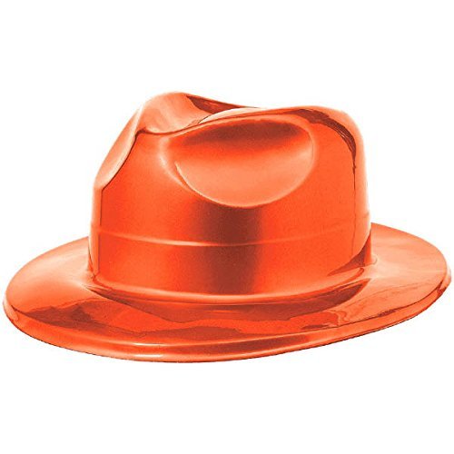 Amscan 250421.1 Orange Plastic Fedora, 1ct
