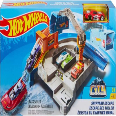 Hot Wheels Mattel City Shipyard Escape Set