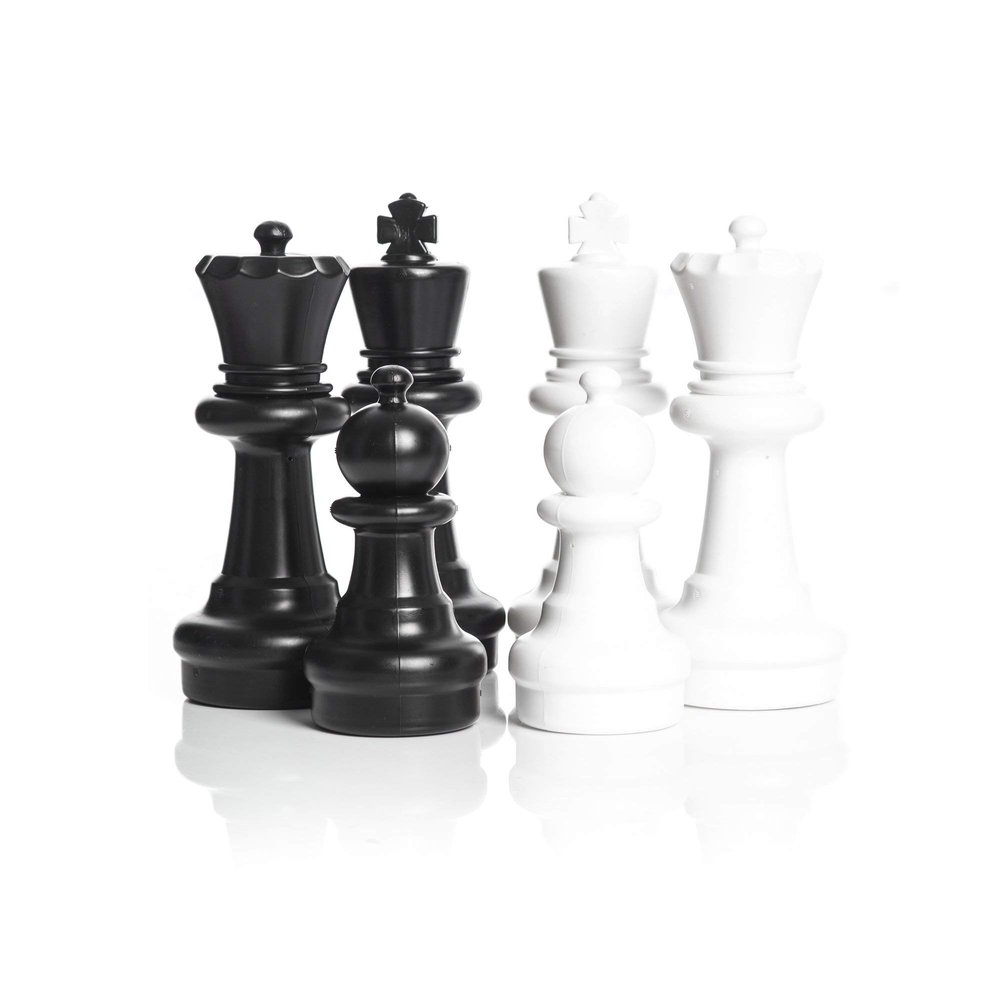 MegaChess Giant Chess Set Game with 12" Tall King - A Large Chess Set Yard Game for Families Looking for Outdoor Jumbo Games - 32 Large Pieces Made from Durable HDPE (Board Not Included)