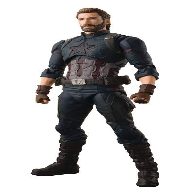 TAMASHII NATIONS Bandai S.H. Figuarts Captain America & Tamashii Effect Explosion Avengers: Infinity War Action Figure