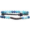 7 LUXE Divine Hamsa Bracelet Set in Blue view 1