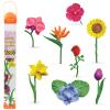 Safari Ltd. Flowers TOOB - Mini Figurines of Rose, Tulip, Hibiscus, Bird of Paradise, Daffodil, Sunflower, Lotus, Orchid - Educational Toy Figures For Boys, Girls & Kids Ages 3+ view 1