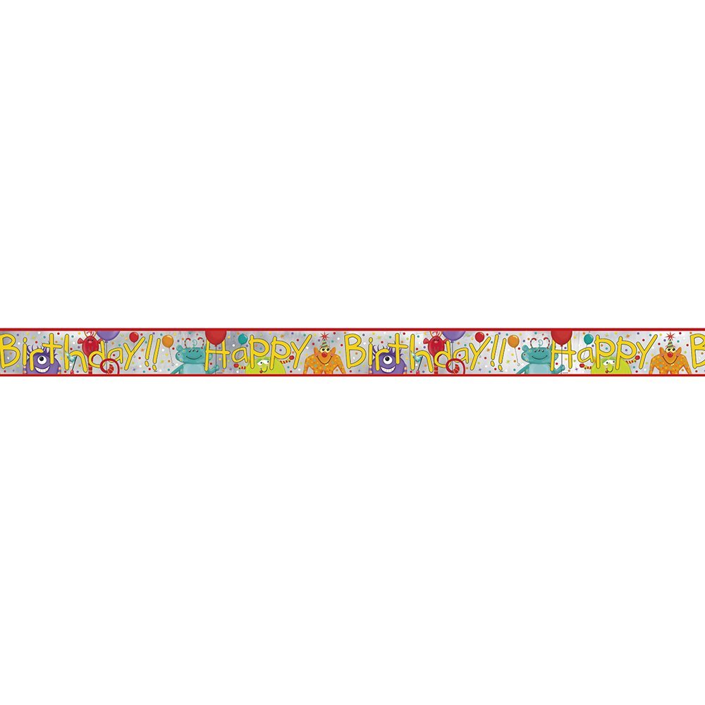 12ft Foil Party Monsters Banner
