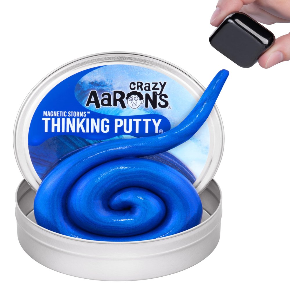 Crazy Aaron's Thinking Putty - Tidal Wave - Super Magnetic Sensory Putty for Kids and Grown ups in a 4" Tin - Creative and Endless Fun, Stress Relief Therapy Toys, Never Dries Out - Made in USA