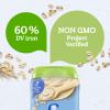 Gerber Organic for Baby 1st Foods Grain & Grow Cereal, Oatmeal Cereal, Made with Whole Grains & Iron, USDA Organic & Non-GMO, 8-Ounce Canister (Pack of 1) view 4