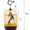 Haktoys Bird in Cage, Realistic Chirping Bird Toy, Sound Activated, Lifelike Natural Sounds, Interactive Desk Decor for Home or Office, Quick & Easy Assembly view 3