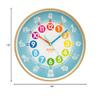 Animal Preschool Clock - Time Teacher 10 Inch Educational Silent Wall Clock with Wood Look Frame - Easy to Read Dial for Teacher's Classrooms, Preschooler's Bedroom & Children Playroom view 4