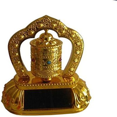 Odishabazar Buddhist Solar Energy Prayer Wheel (Solar Powered) Gift Idea