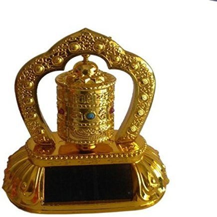 Odishabazar Buddhist Solar Energy Prayer Wheel (Solar Powered) Gift Idea