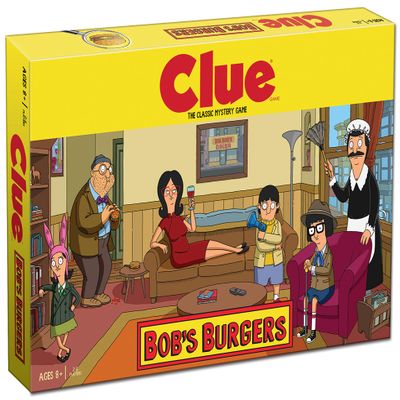 Clue Bobs Burgers Board Game | Themed Bob Burgers TV Show Clue Game | Officially Licensed Bob's Burgers Game | Solve The Mystery in This Unique Clue take on The Classic Board Game
