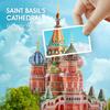 CubicFun LED Russia Cathedral 3D Puzzles for Adults Kids, St.Basil's Cathedral Architecture Building Church Model Kits Toys for Teens, 224 Pieces view 2