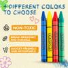 Bedwina Bulk Crayons - 576 Crayons - Case of 144 4-Packs, Premium Colors Bulk School Supplies for Kids and Toddlers Non-Toxic for Party Favors, Restaurants, Goody Bags, Stocking Stuffers view 3