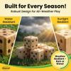 Bolaball 3.5" Giant Wooden Yard Dice Set  Durable Outdoor Fun Kit Includes 6 Large Dice with Sturdy Carry Bag for Parties, Beach, Lawn Games, and Easy Storage; Superior Crafted Hardwood Design view 4
