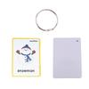 22 Weather Flash Cards(pre k flashcards) - Classroom Decorations and Early Learning Kindergarten Teacher Tools - Flash Cards Hole Punched - with 1 Ring -So You Can Sort and Organize The Cards Easily view 2