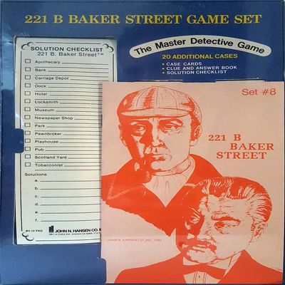 221 B Baker Street Game Set - Set #8 - 20 Additional CasesF