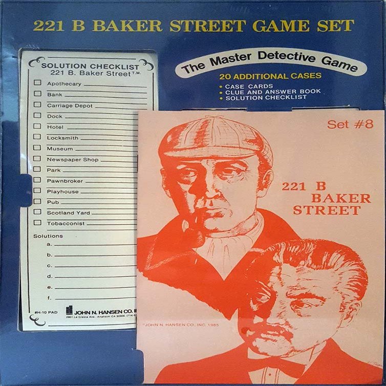 221 B Baker Street Game Set - Set #8 - 20 Additional CasesF