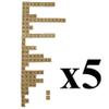500 Wood Letter Tiles - 5 Full Sets of 100 Letters by SciencePurchase view 2