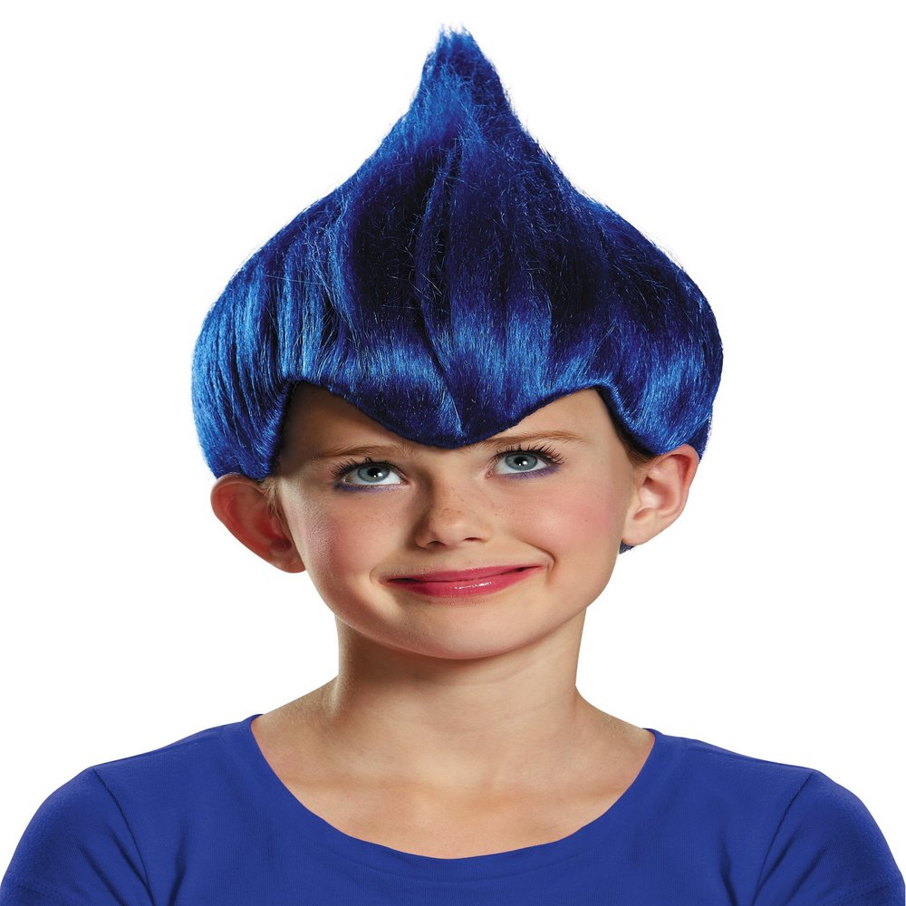 Disguise Dark Blue Wacky Child Wig, One Size Child, One Color