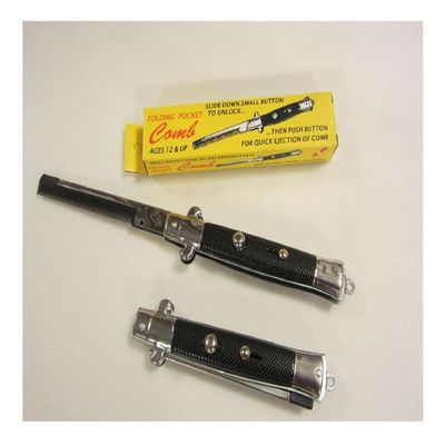 1 New Pocket Switchblade Comb Fake Folding Novelty Knife Toy Switch Blade Combs