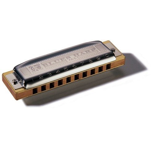 Hohner Blues Harp MS Harmonica in Chrome - Key of