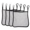 4Pcs Baby Stroller Organizer Bag, Hanging Mesh Stroller Caddy for Diaper Travel Essentials, Oxford Fabric Storage Pouch 11.8"x12.5" Black view 1