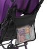 4Pcs Baby Stroller Organizer Bag, Hanging Mesh Stroller Caddy for Diaper Travel Essentials, Oxford Fabric Storage Pouch 11.8"x12.5" Black view 4